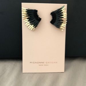 Mignonne Gavigan mini Madeline earrings black/gold